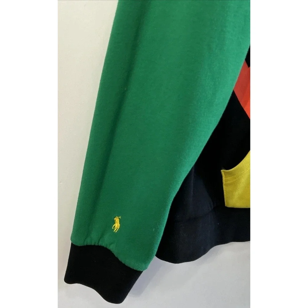 Polo Ralph Lauren Hoodie T-Shirt Boys XL 18-20 PLR67 Graphic Colorblock
